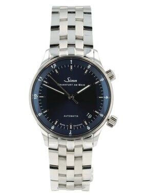 Sinn B Frankfurt Blue Dial Stainless Steel 34mm Automatic Men’s Watch 6033